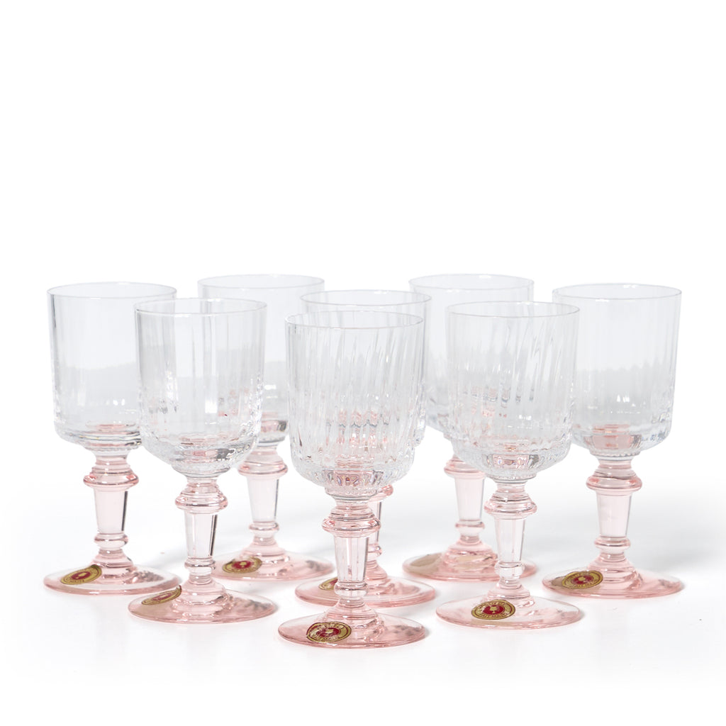 Portieux Vallerysthalis Pink Cordial Glasses - Set of 8