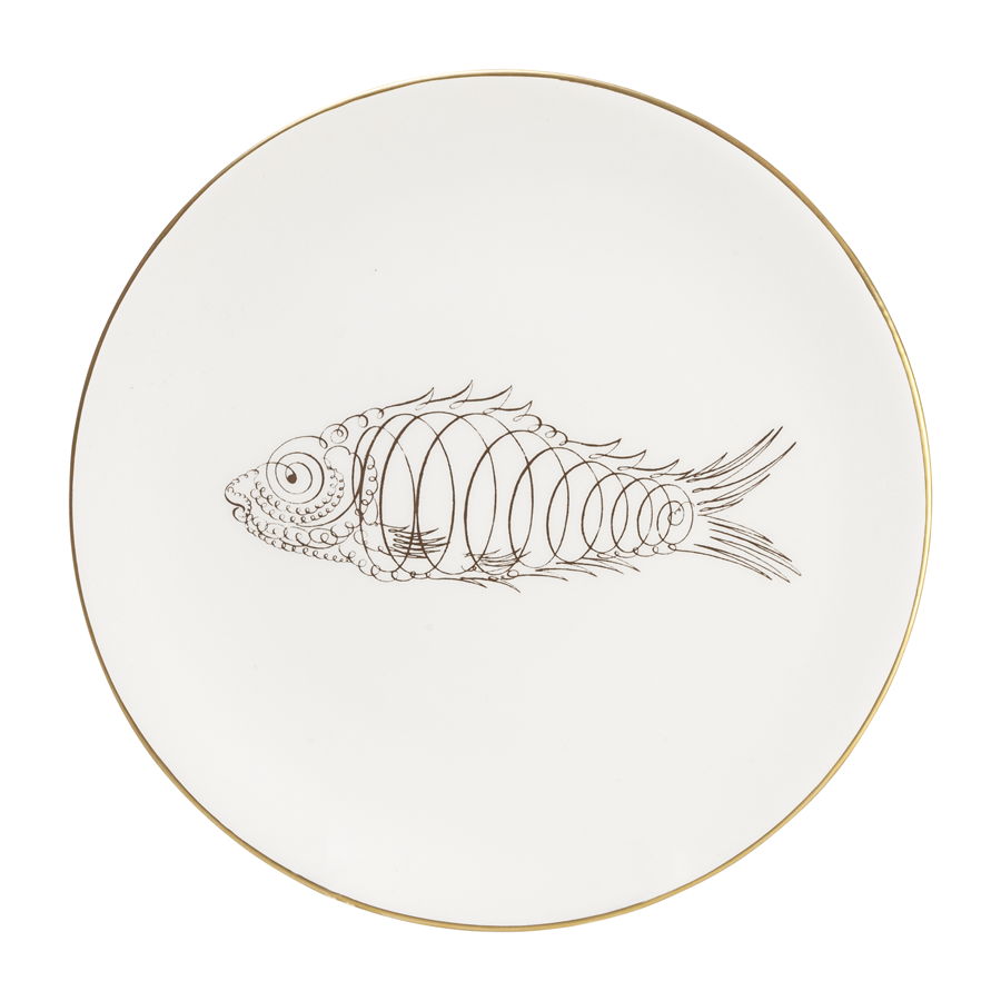Calligraphy Animals Dinner Plates by Laboratorio Paravicini - Set of 6