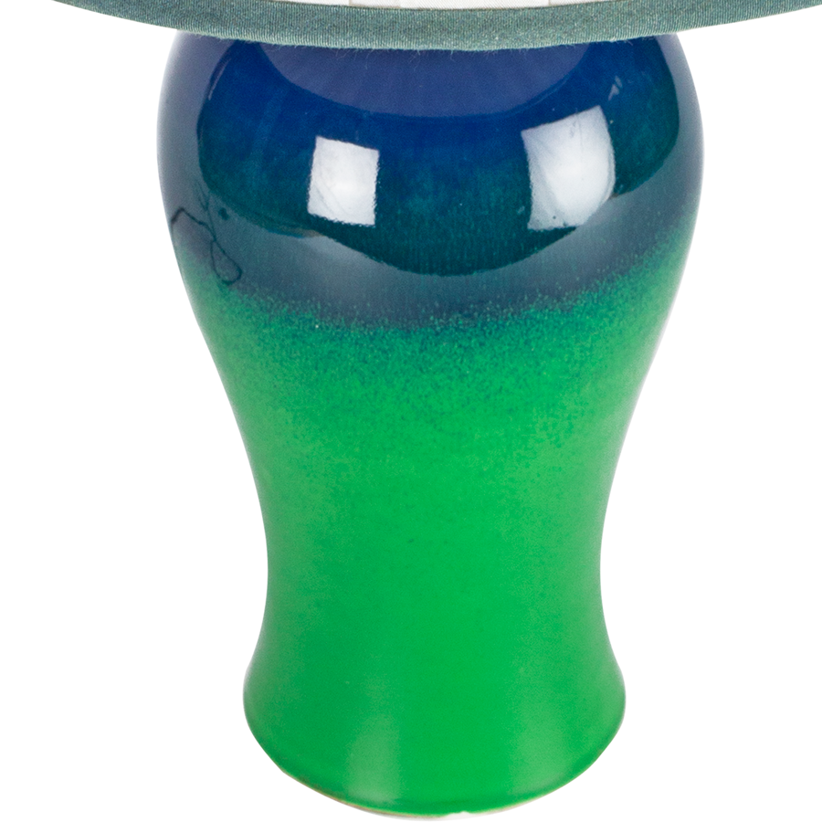Bitossi Green and Blue Lamp