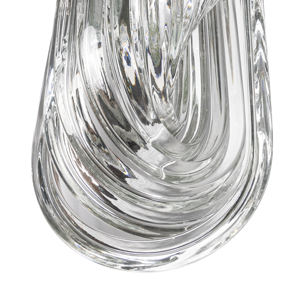 Modernist Murano Glass Ribbon Chandelier