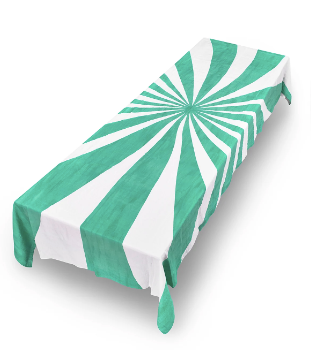 Le Cirque Mint Linen Tablecloth by Summerill & Bishop