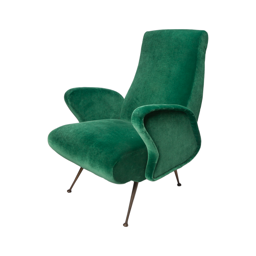 Italian Mid-Century Lounge Chairs - Set of 2 Lower
