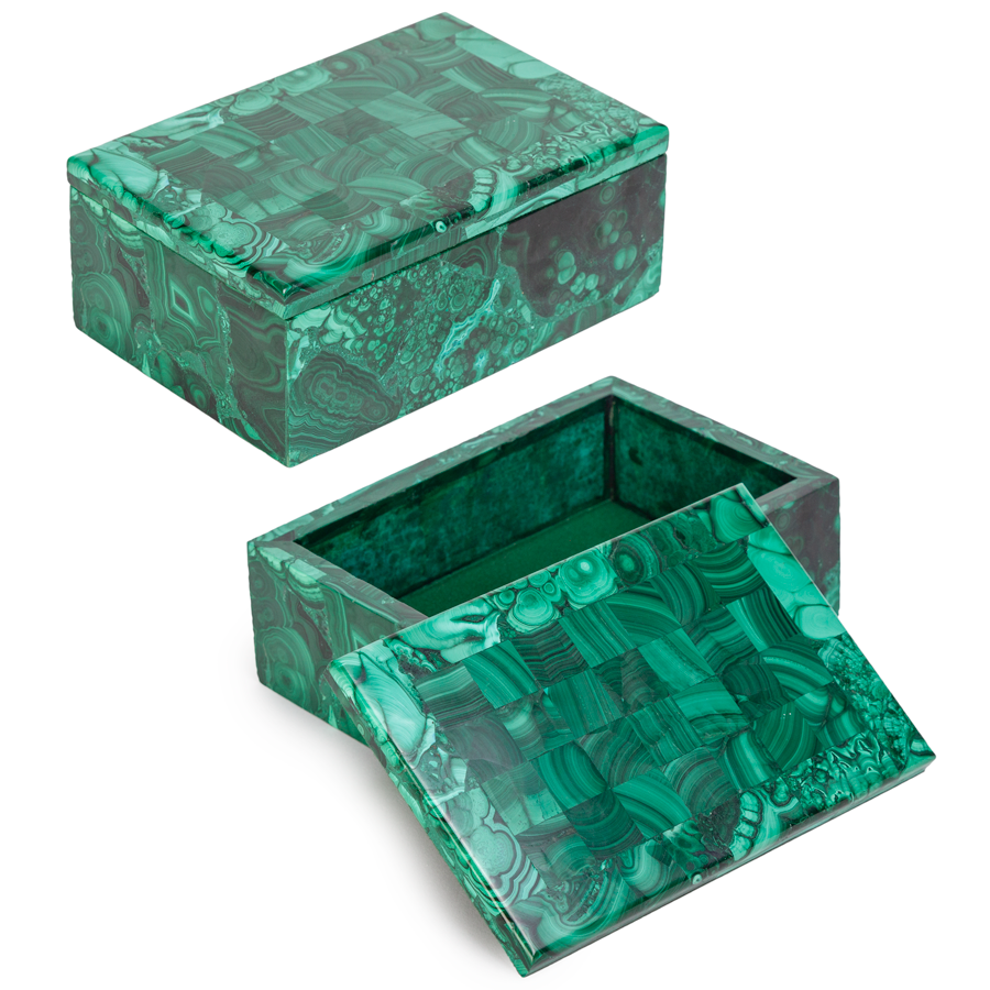 Malachite Inlaid Box