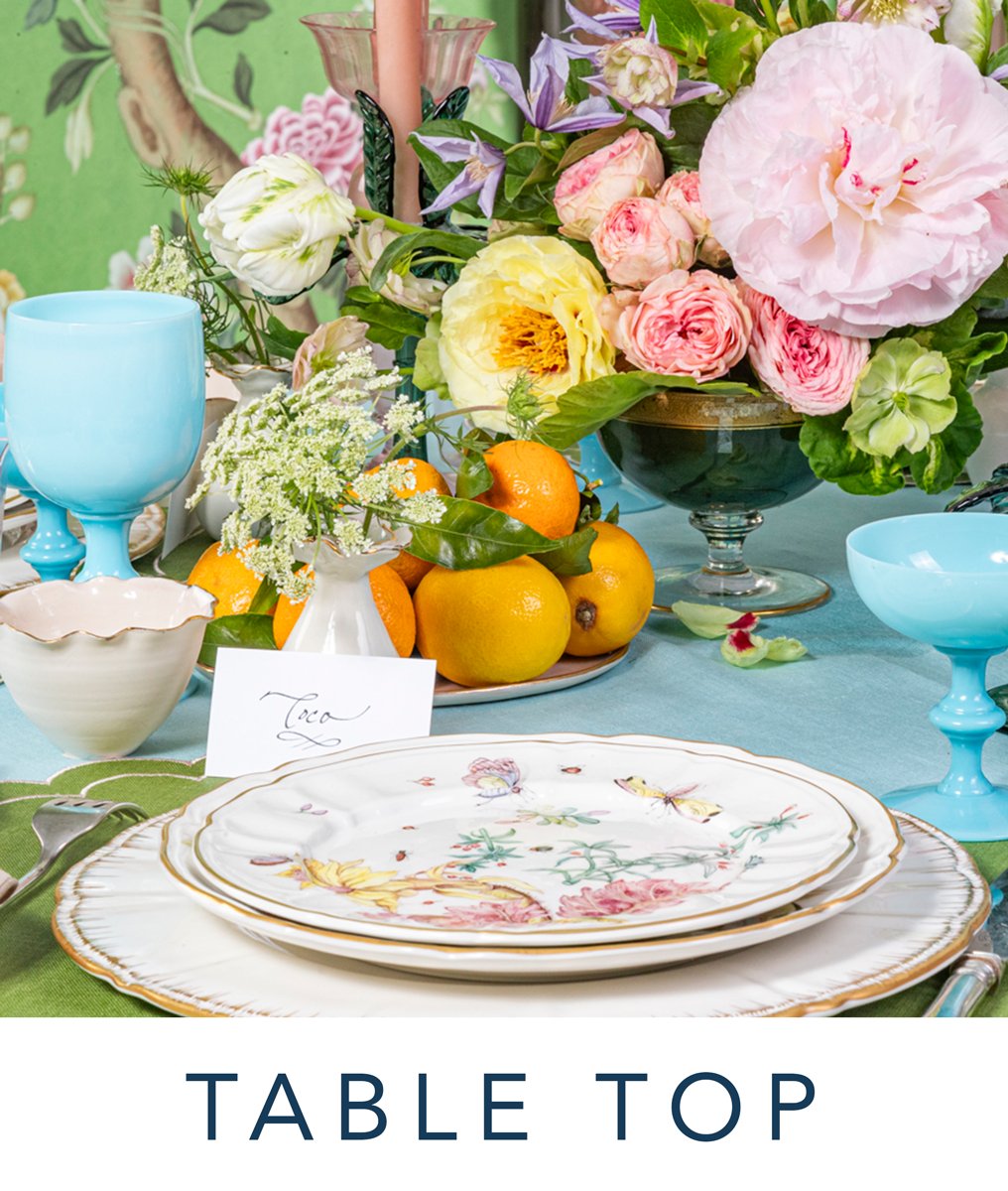 Luxury and chic dinnerware, stemware and linens sourced from Europe ...