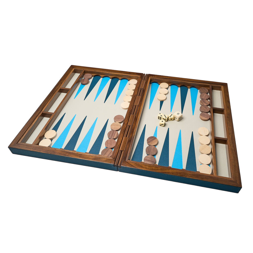 Italian Leather Backgammon Case by Giobagnara