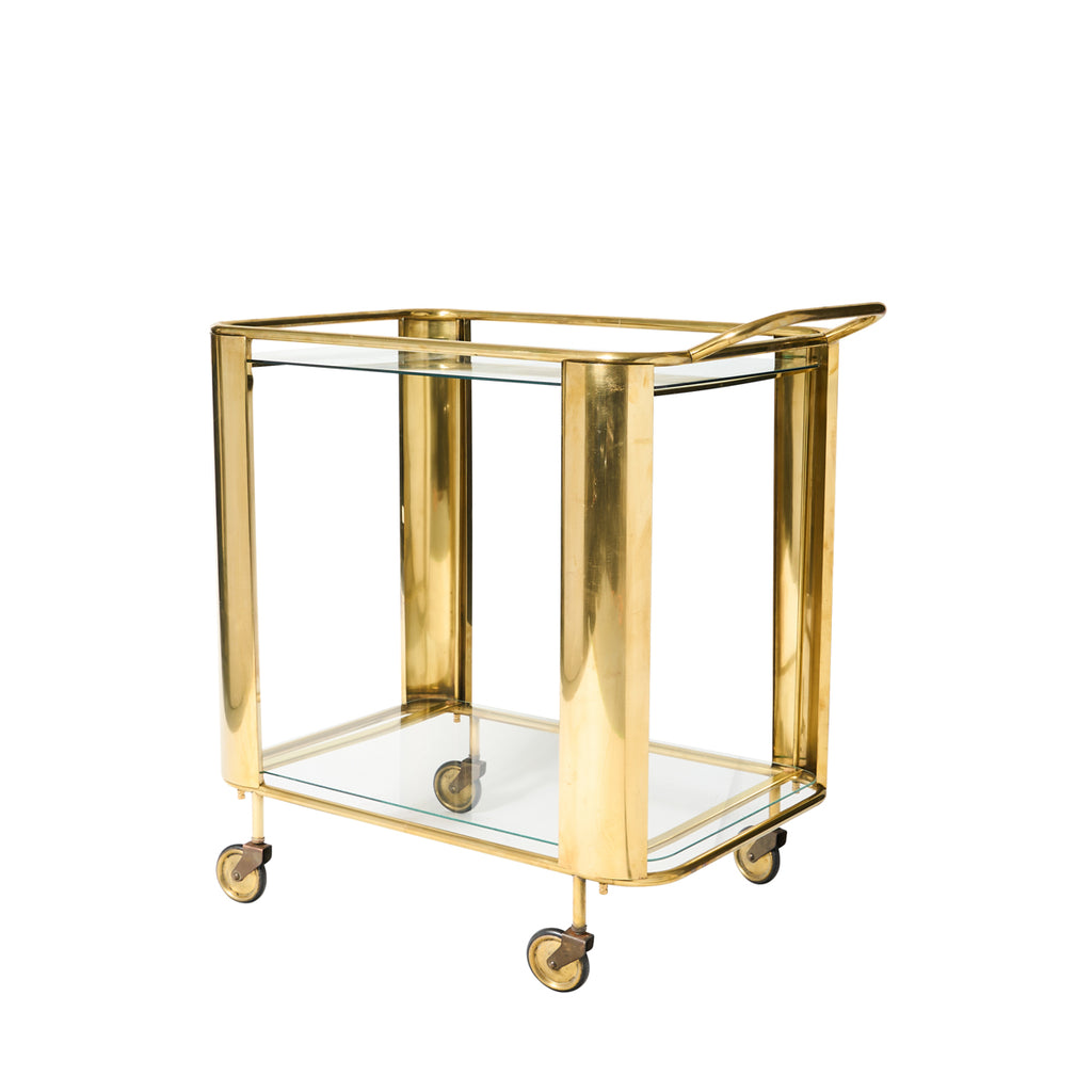 Italian 1970s Modernist Bass Bar Cart