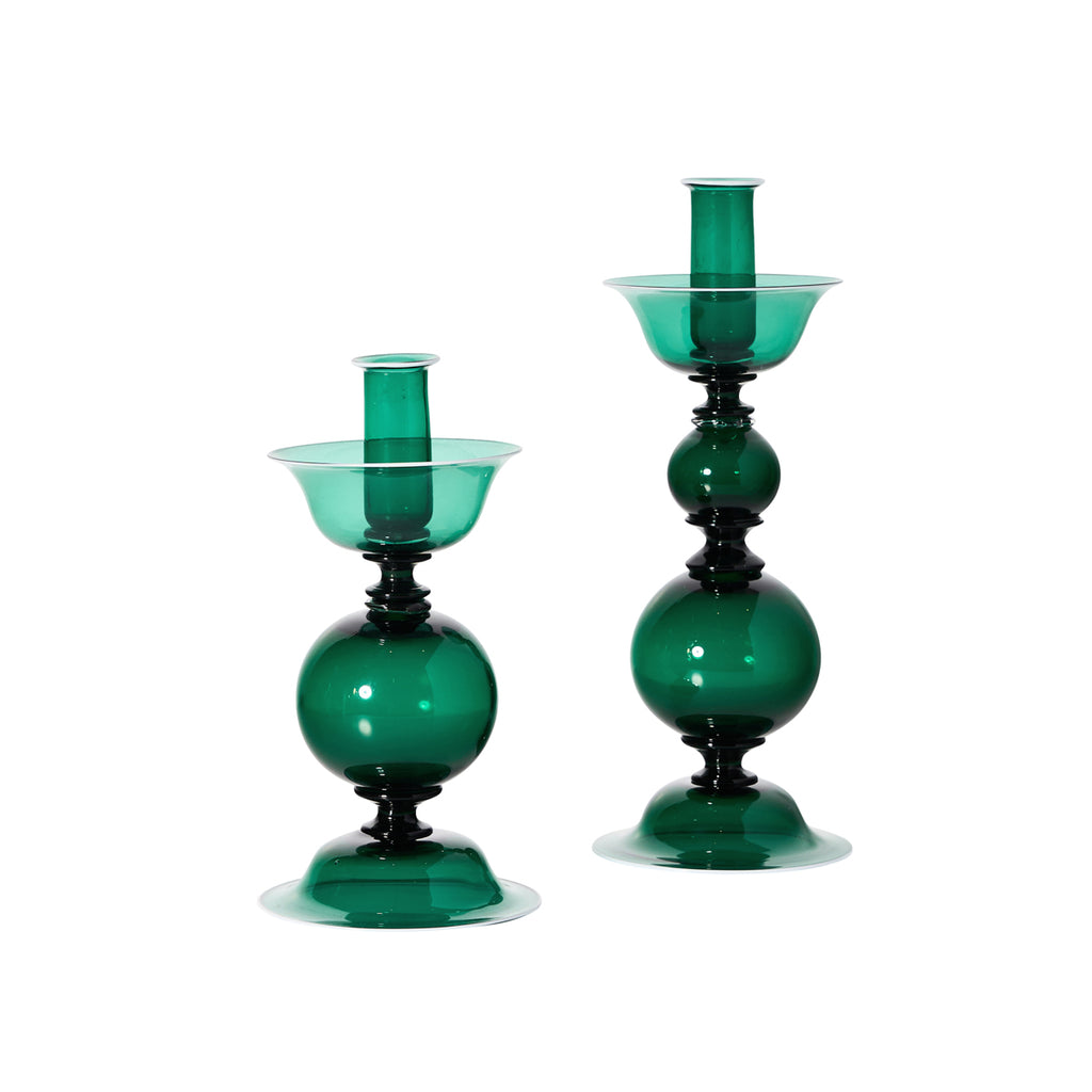 Glass Candlesticks by Davide Fuin