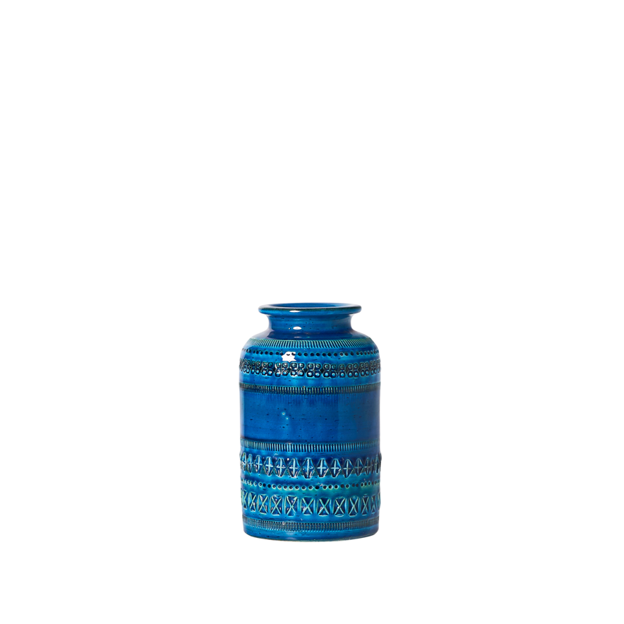 Blue Italian Bitossi Vase, by Flavia Montelupo