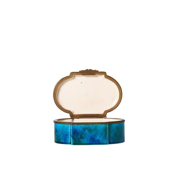 Blue and Turquoise Sevres Box