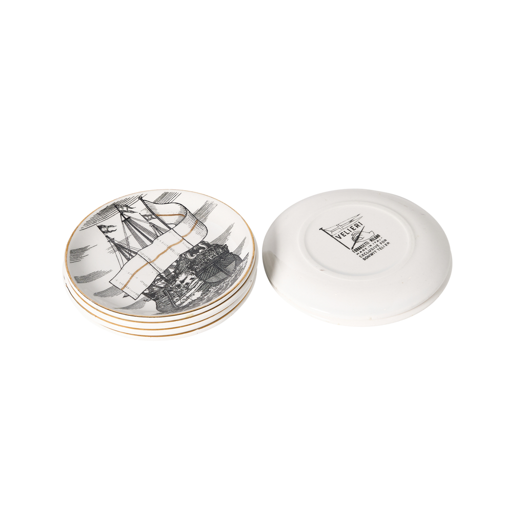 Fornasetti Cocktail Plates - Set of 6