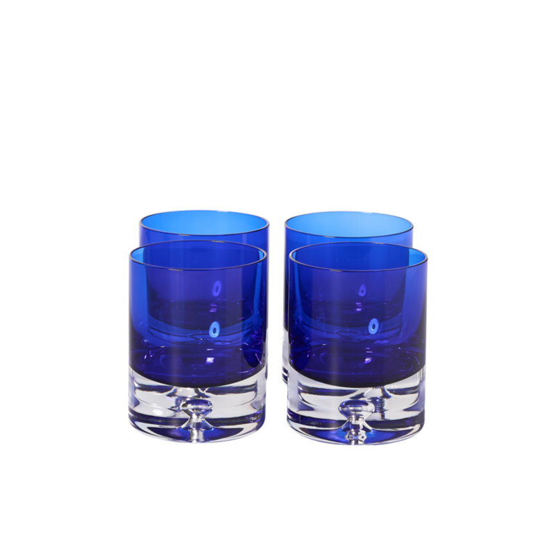Cobalt Block Crystal Cocktail Set - Set of 10