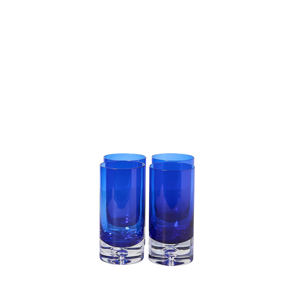 Cobalt Block Crystal Cocktail Set - Set of 10