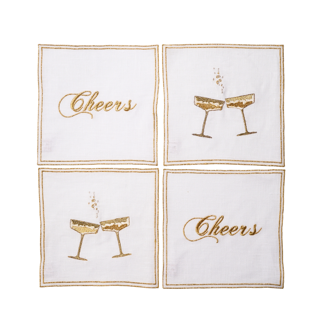 Cocktail Napkins by La Gallina Matta, Italy - Cheers