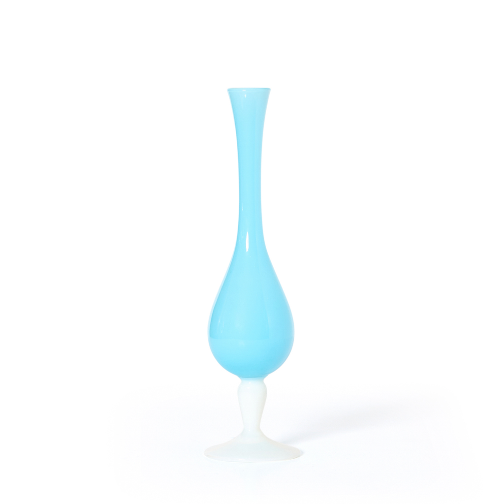 Blue Opaline Bud Vase