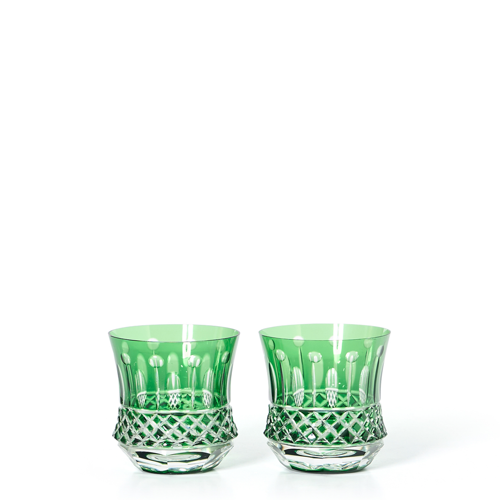Cut Crystal Cocktail Glasses - Set of 2