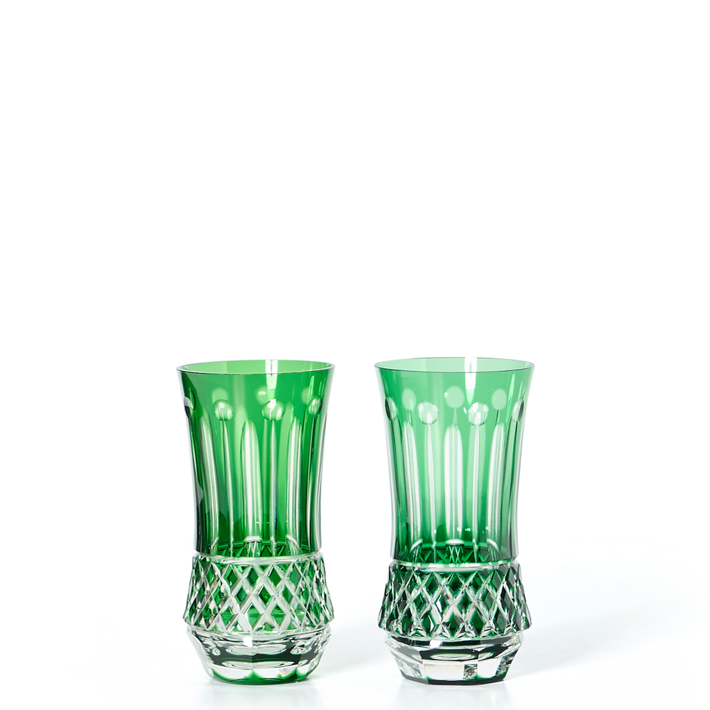 Cut Crystal Cocktail Glasses - Set of 2