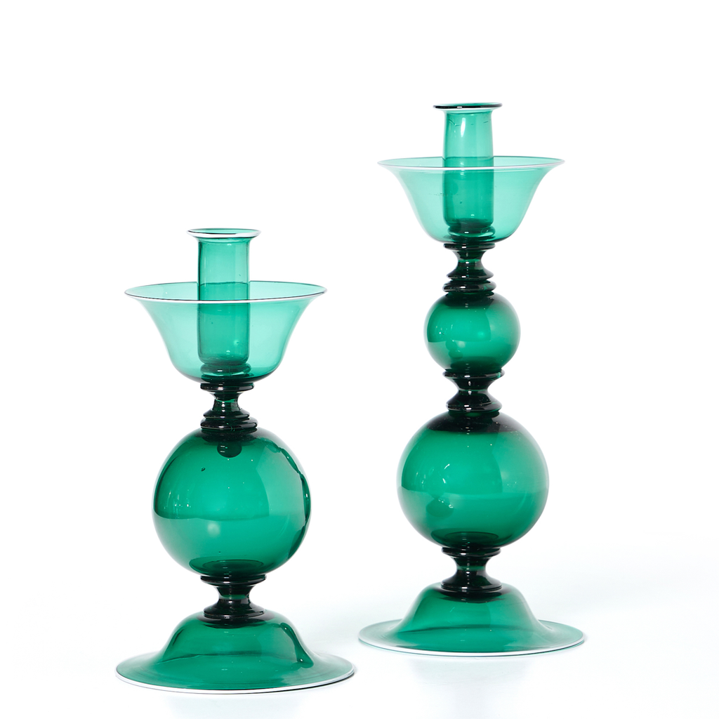 Glass Candlesticks by Davide Fuin
