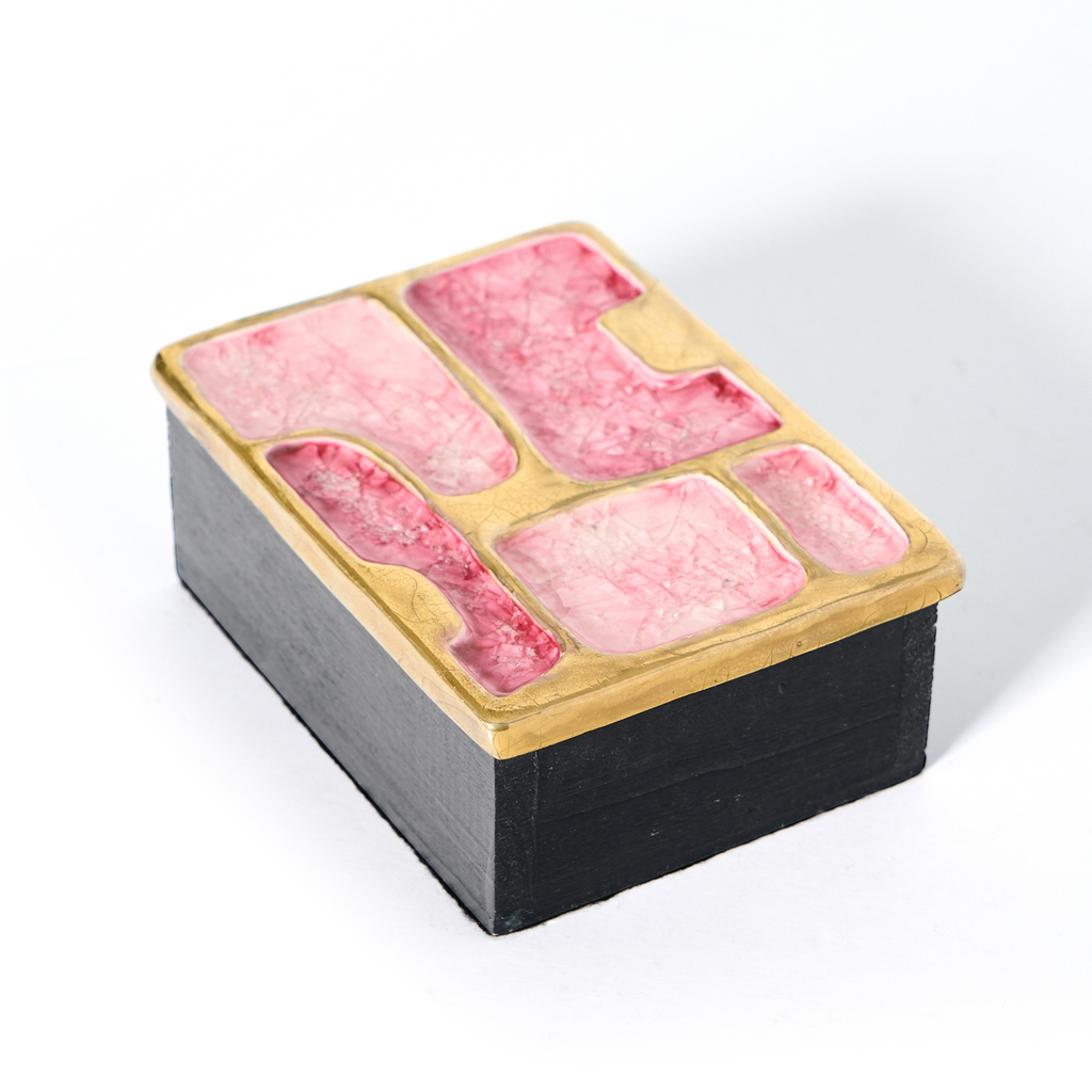 Francois Lembo Gold and Pink Box