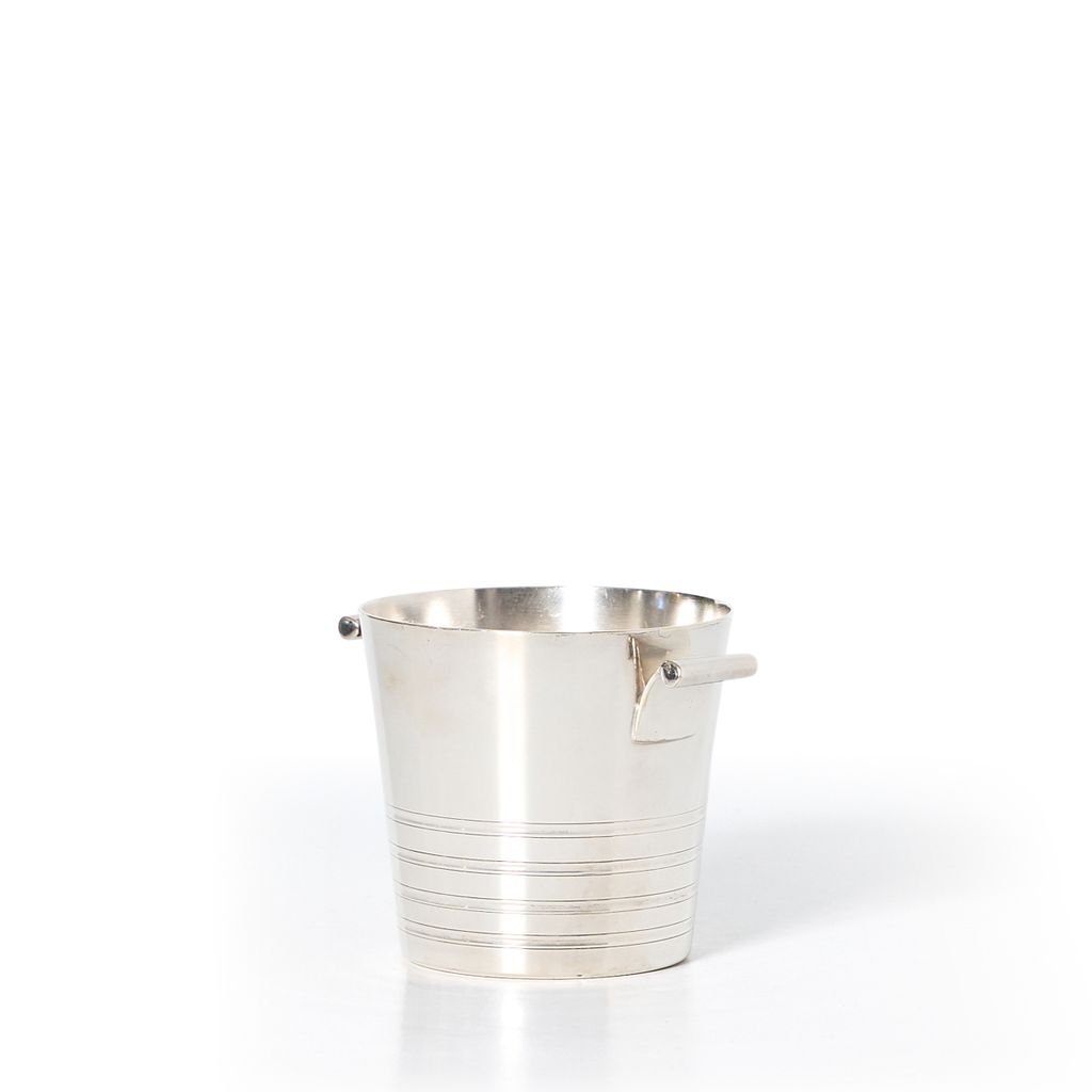 Deco Silver Plate Mini Ice Bucket 1930s