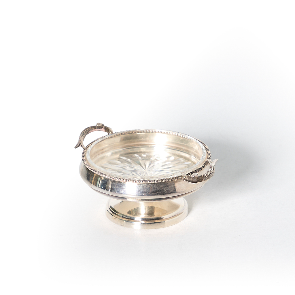 Individual Caviar Server Silver Plate