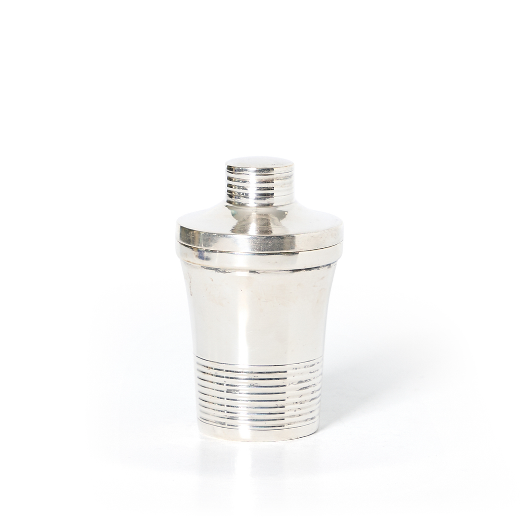 Single Mini Silver Plate Cocktail Shaker