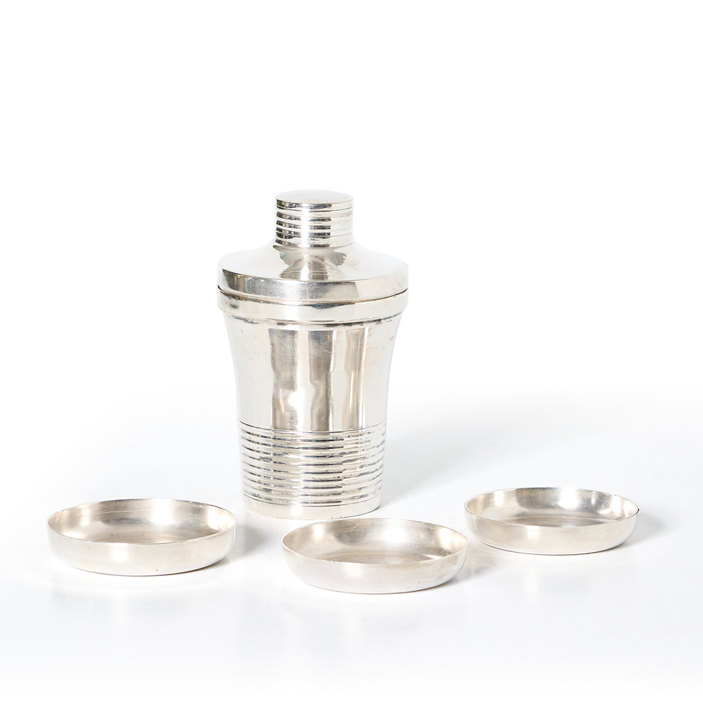 Single Mini Silver Plate Cocktail Shaker