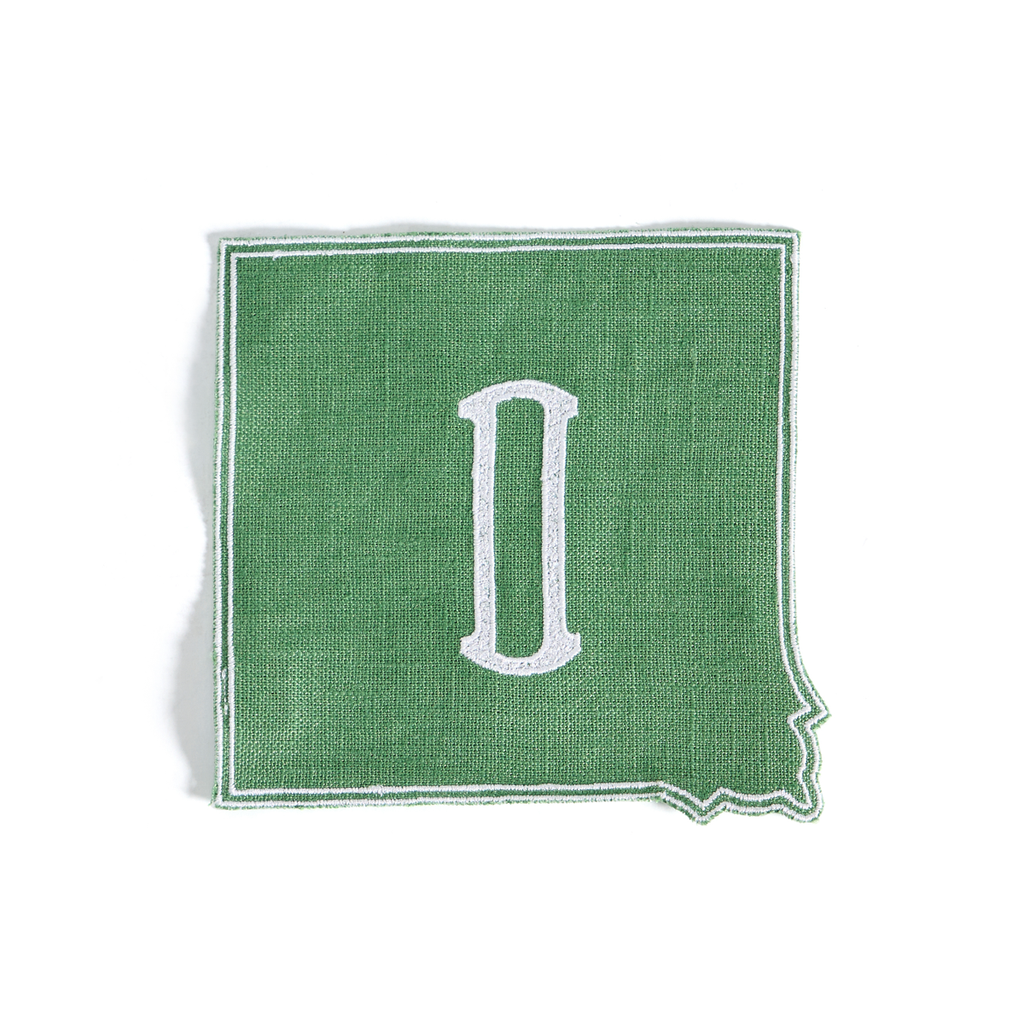 Cocktail Napkins by La Gallina Matta, Italy - Cake Corner - Monogram