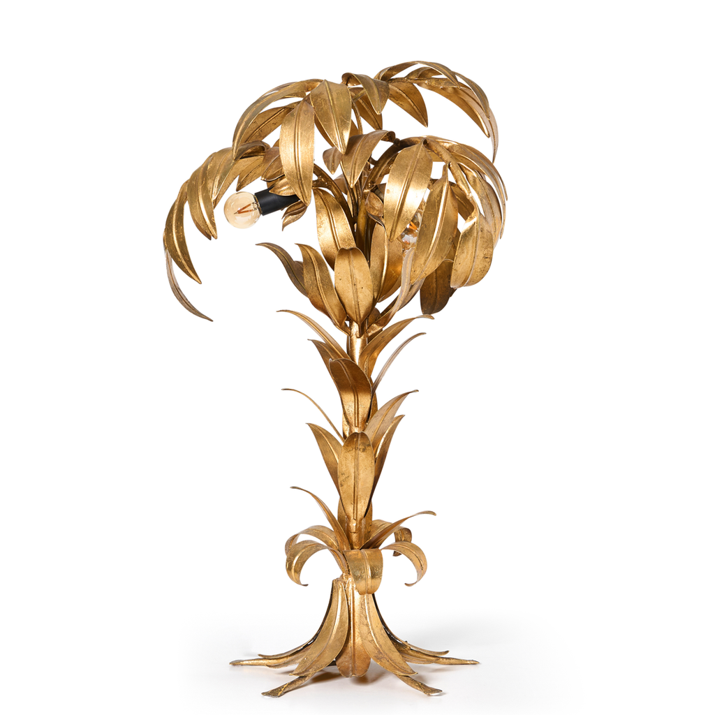 Hans Kögl Gold Gilt Palm Lamp - 1970s