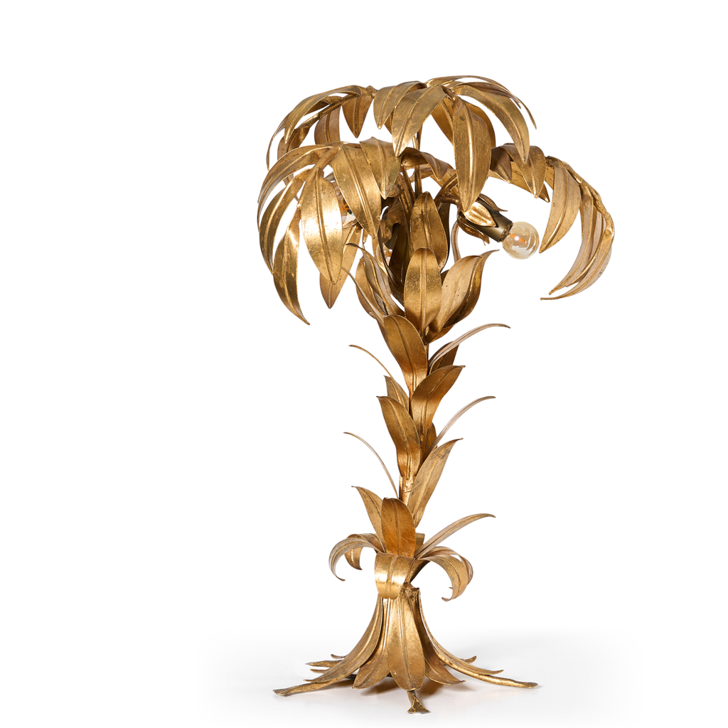 Hans Kögl Gold Gilt Palm Lamp - 1970s