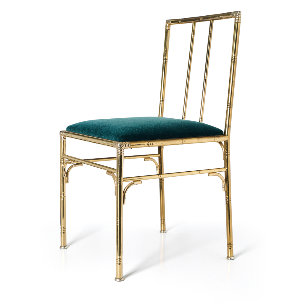 Italian Brass Dinning Chairs - Set of 8