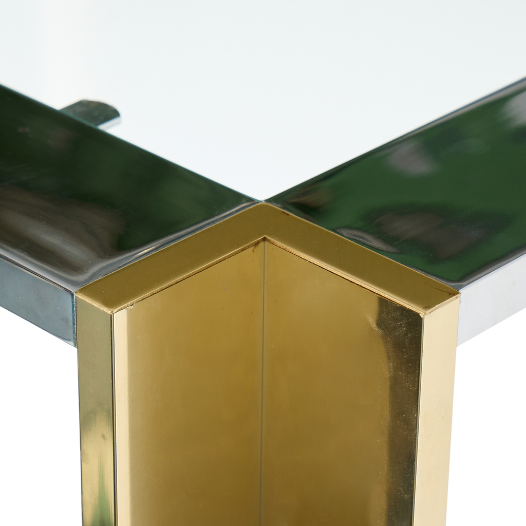 Romeo Rega Chrome and Brass Bar Cart