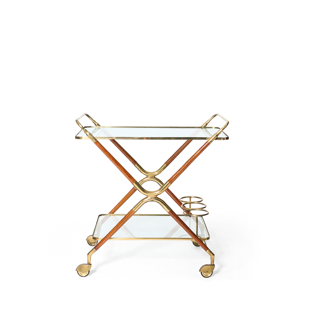 Italian Bar Cart by Cesare Lacca, 1950s