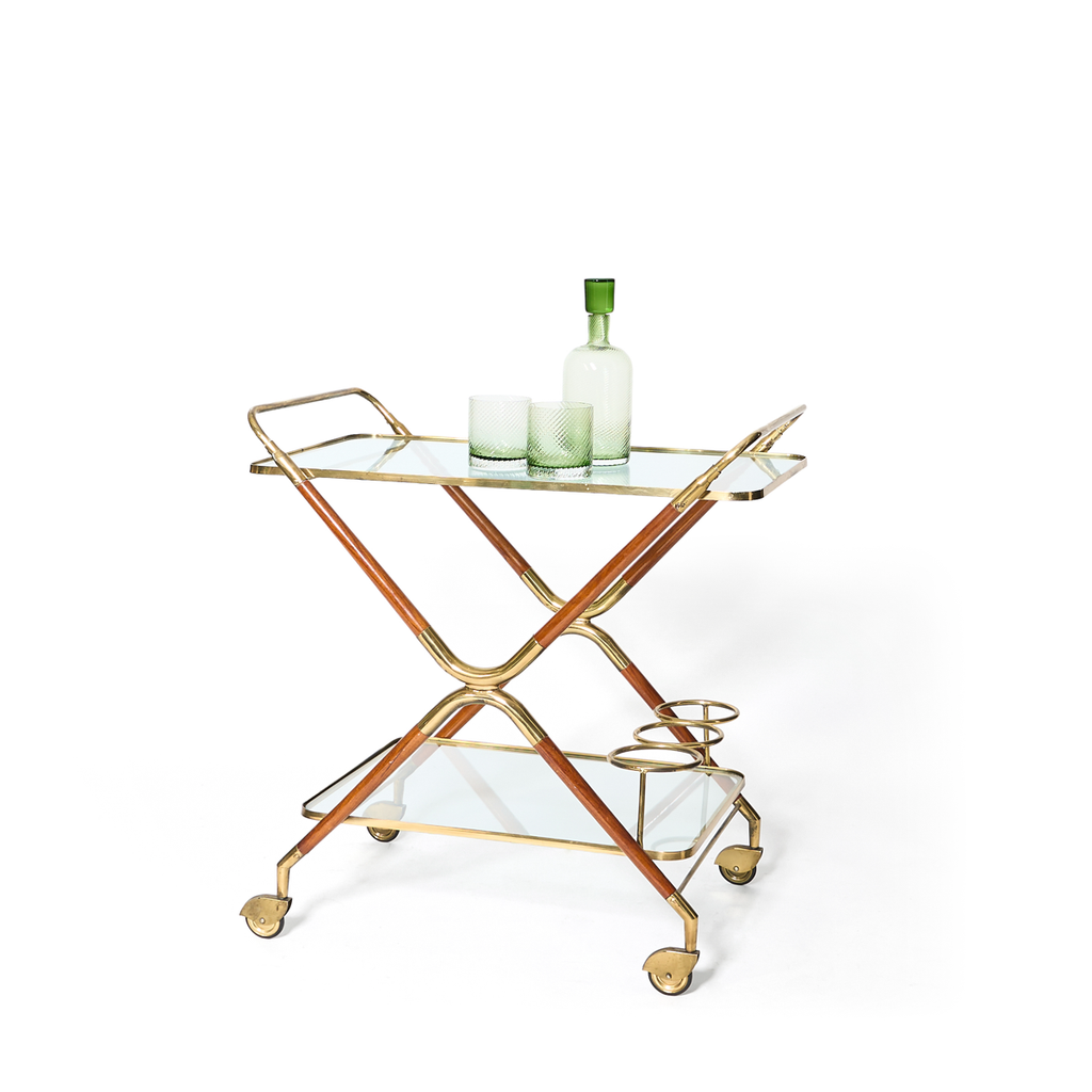 Italian Bar Cart by Cesare Lacca, 1950s