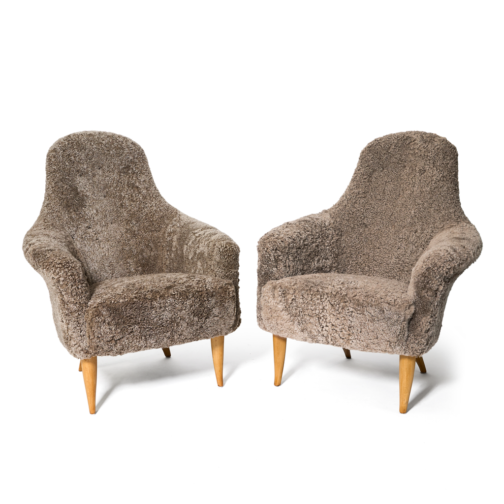 "Big Adam" Chairs by Kerstin Hörlin-Holmquist, Sweden 1950s
