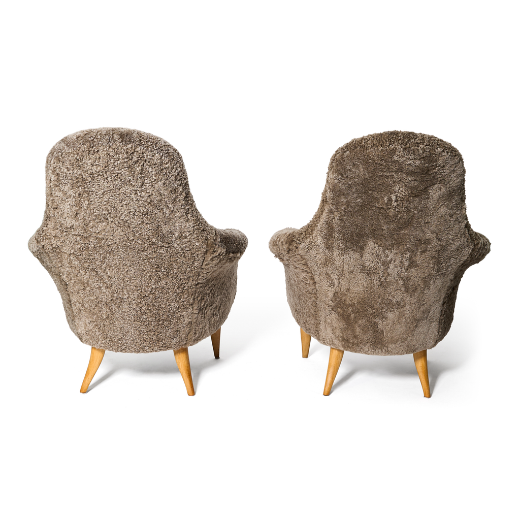 "Big Adam" Chairs by Kerstin Hörlin-Holmquist, Sweden 1950s