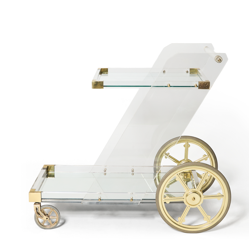 Lucite Bar Cart