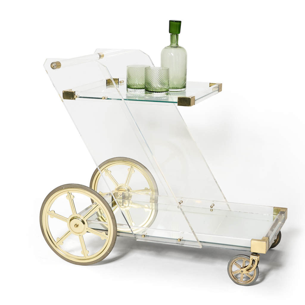 Lucite Bar Cart