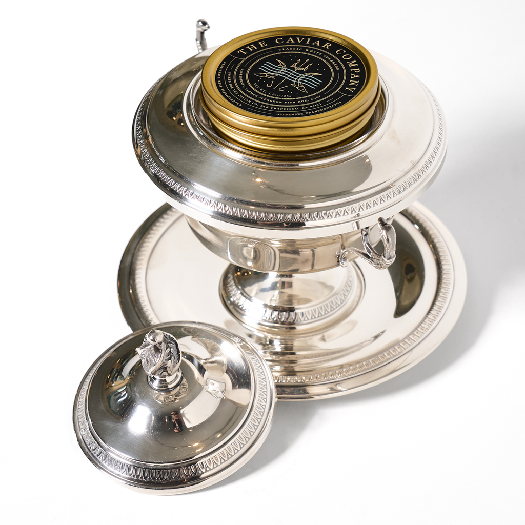 Silver-plated Caviar Server