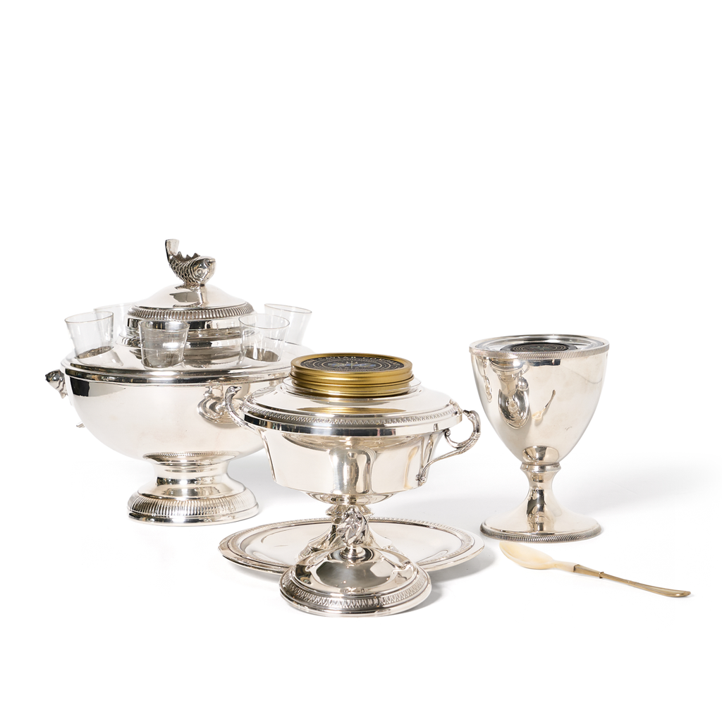 Silver-plated Caviar Server