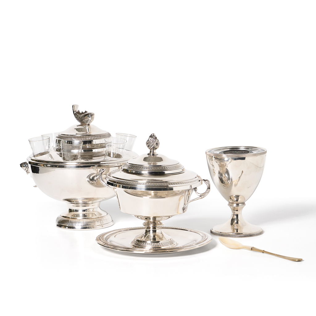 Silver-plated Caviar Server