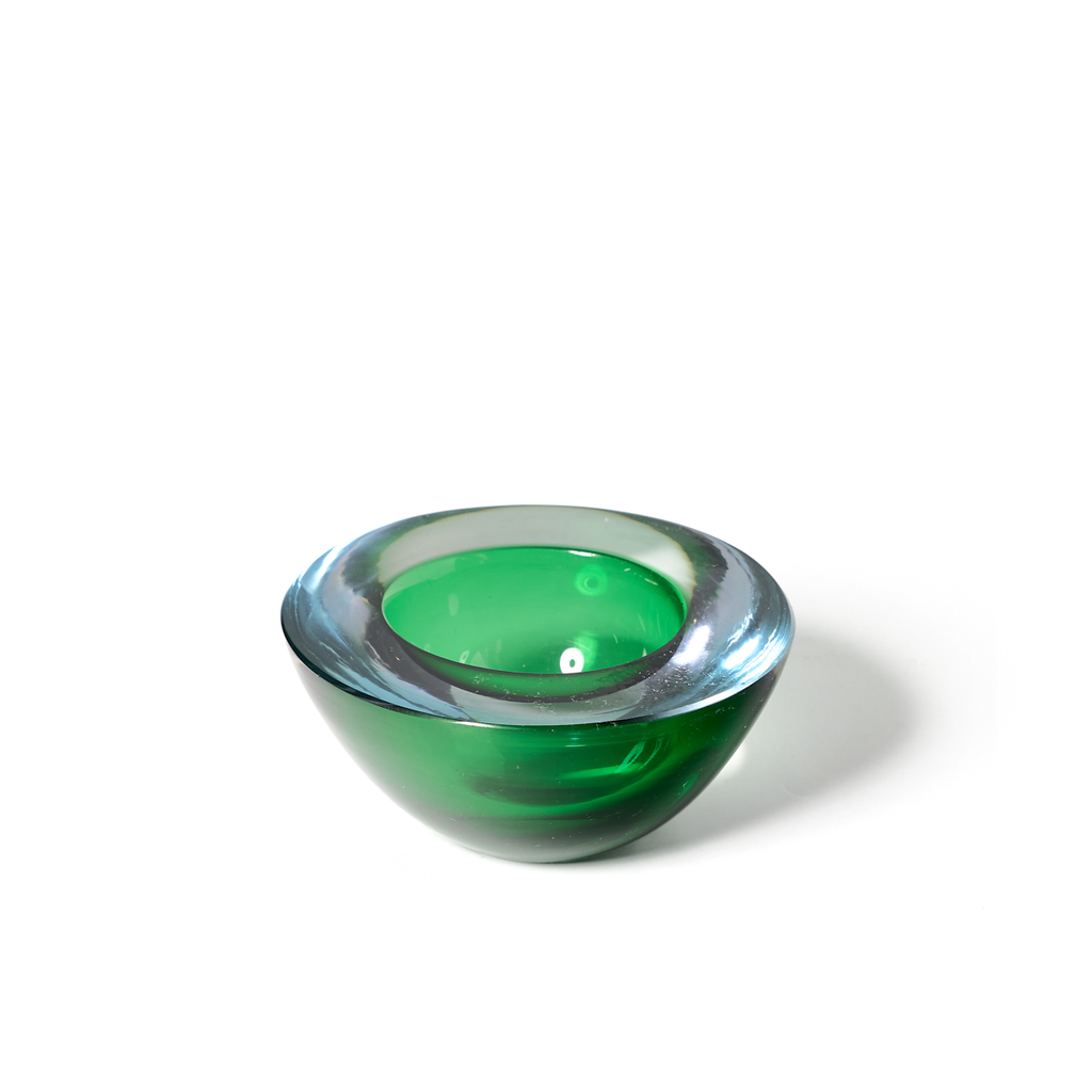 Green Murano  Glass Bowl