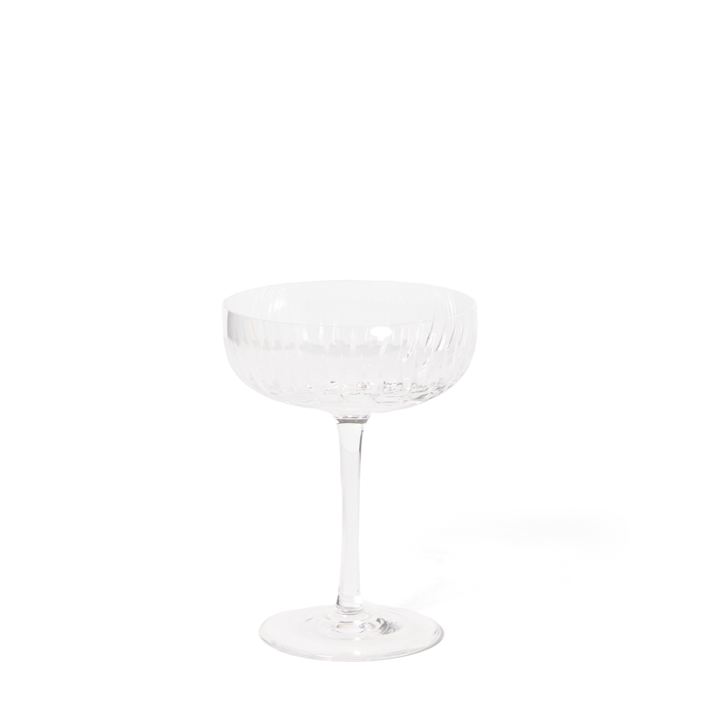 Cut Crystal Champagne Coupes - Set of 6
