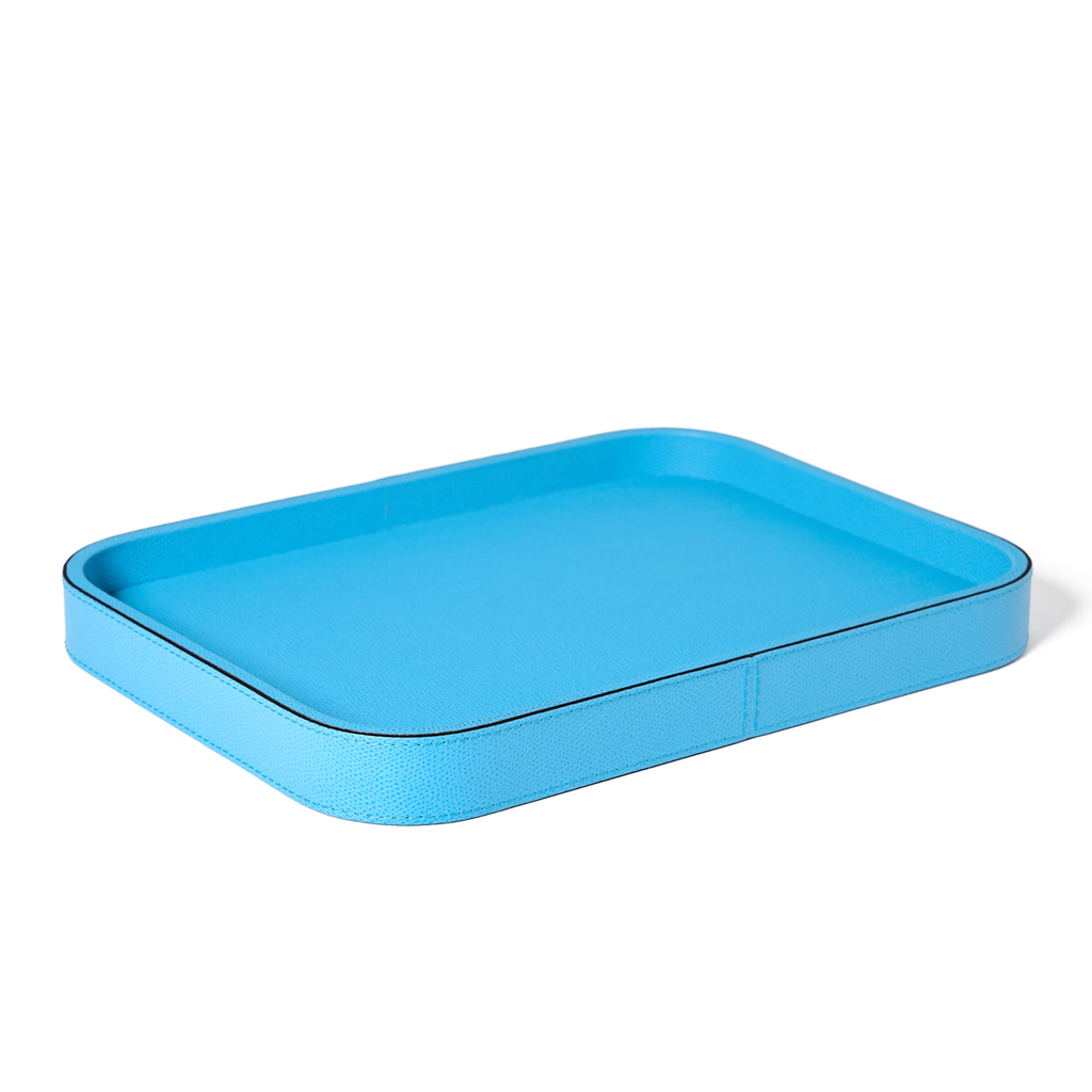Italian Leather Polo Tray by Giobagnara