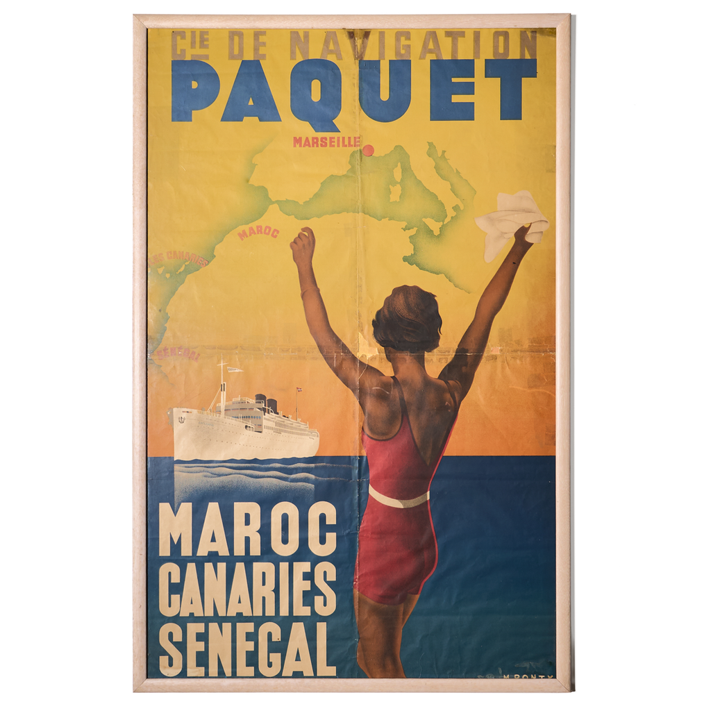 Vintage French Travel Poster by French artist Max Ponty