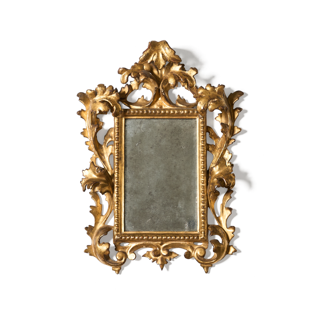 Italian Antique Gold Gilt Mirror - 1800s.