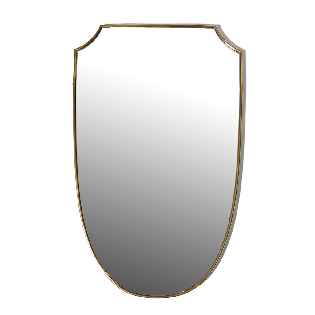 Italian Brass Mirror - 1950s