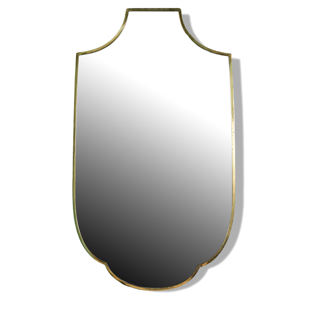 1950s Italian Brass Mirror