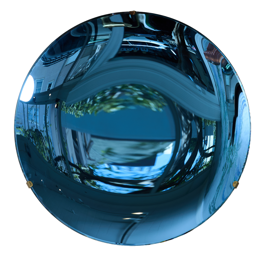 Vintage Italian Glass Concave Mirrors