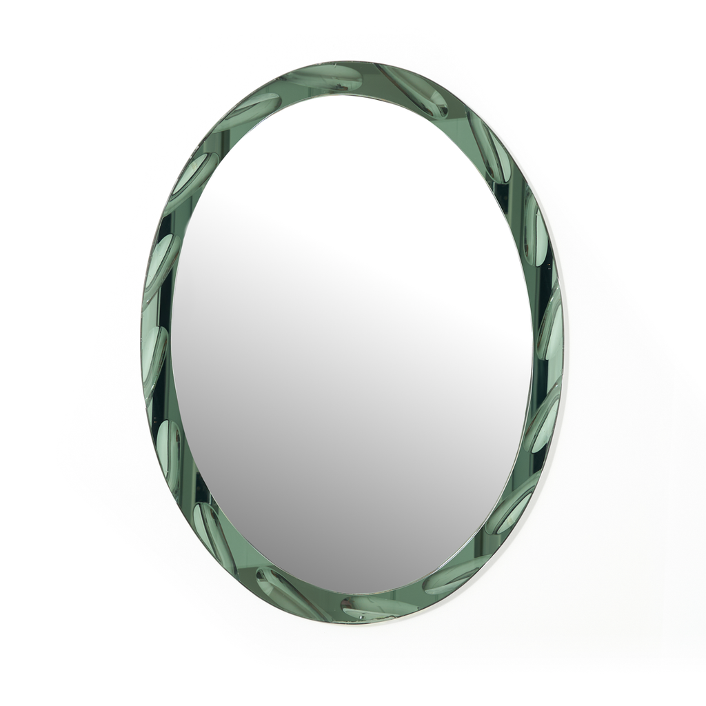 Cristal Arte Italian Scalloped Mirror