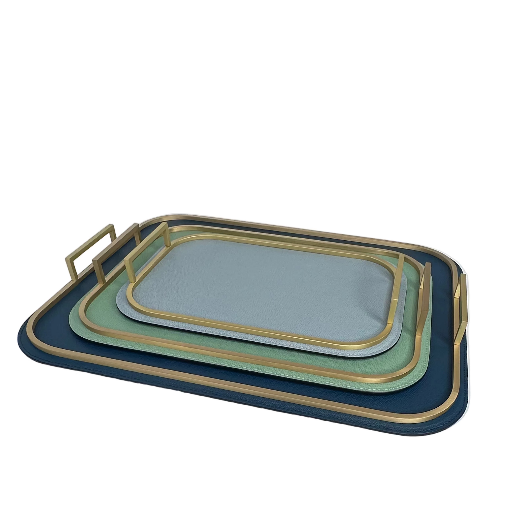 Rectangle Bellini Leather Tray by Giobagnara – Found by Maja
